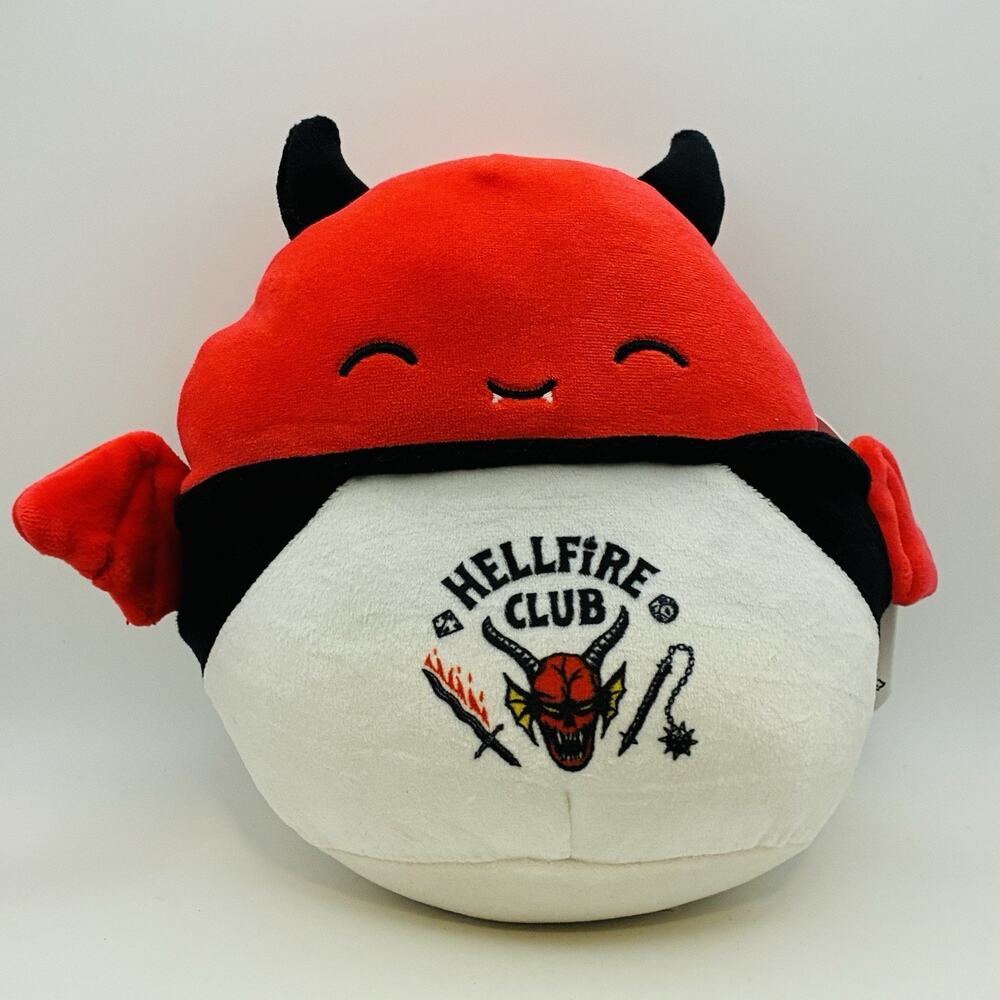 NEW 2025 Squishmallows Stranger Things Dante Red Bat Hellfire Club Plush